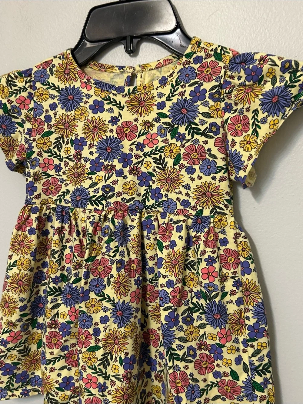 DIP Baby Girl Dress 2T‎ Multicolored Floral Short Sleeve Summer Casual